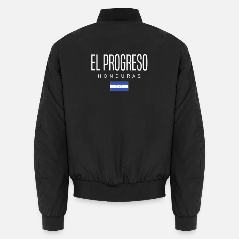 El Progreso Honduras Hondurans - Unisex Bomber Jacket - black