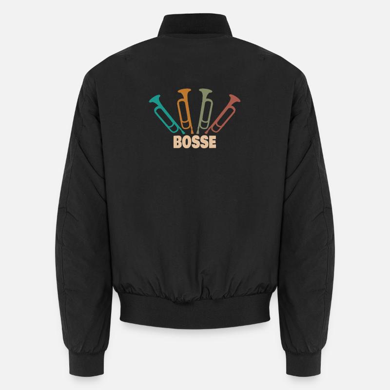 Vorname Bosse - Unisex Bomberjacke - Schwarz