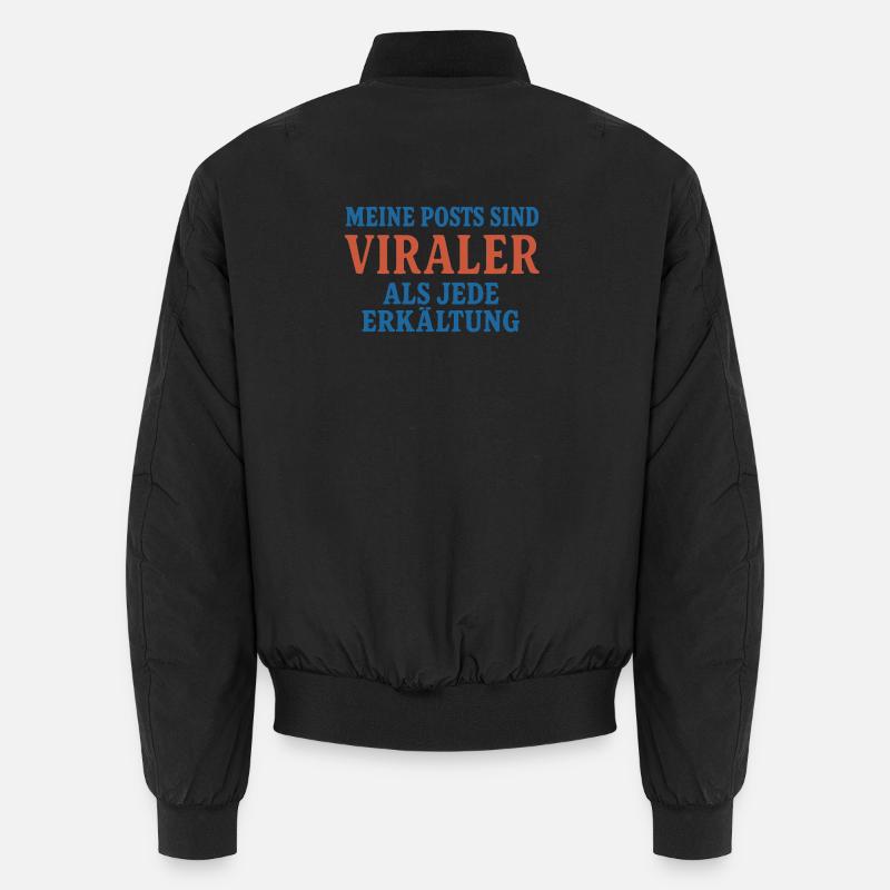 Virale Posts - Unisex Bomberjacke - Schwarz