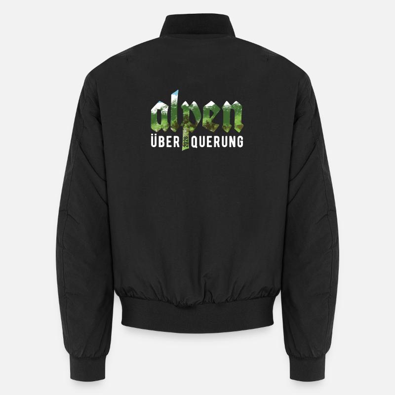 Alpen Überquerung 2026 - Wandern - Unisex Bomberjacke - Schwarz