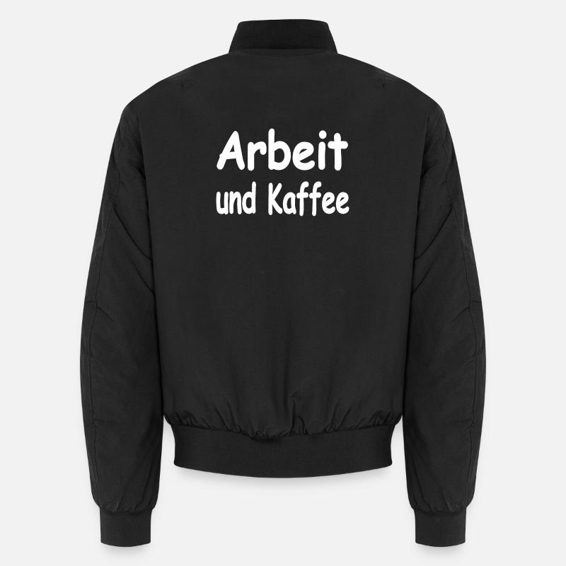 Arbeit - Unisex Bomberjacke - Schwarz