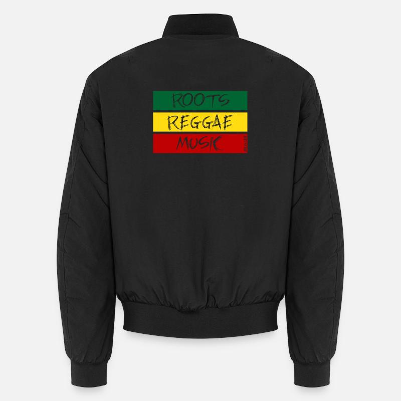 Roots-Reggae-Musik - Unisex Bomberjacke - Schwarz