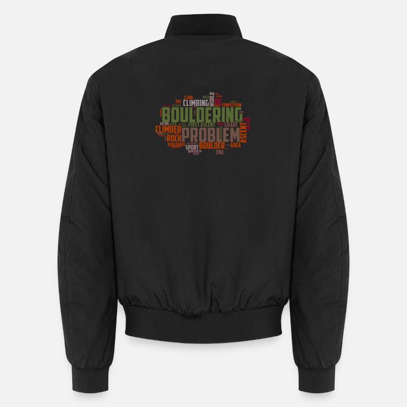 Nuage de mots de Boulder - Bomber unisexe - noir