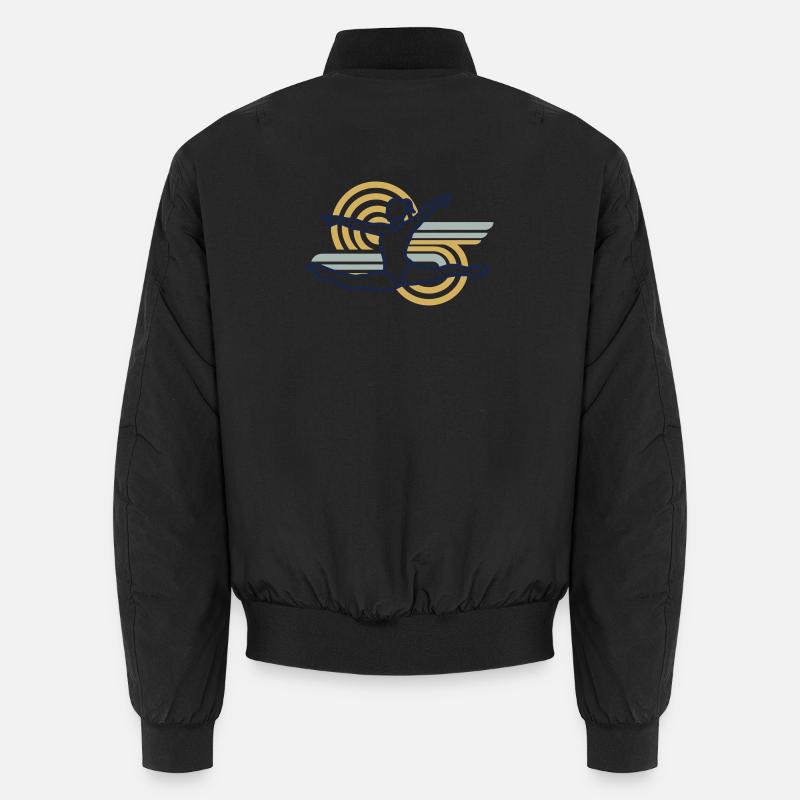 Gymnastics in the solar circle - Unisex Bomber Jacket - black