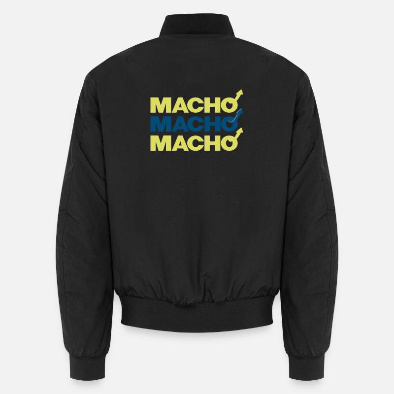 Macho - Unisex Bomber Jacket - black