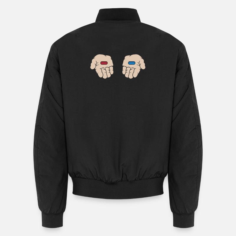 Pilule Rouge Pilule Bleue Bomber unisexe