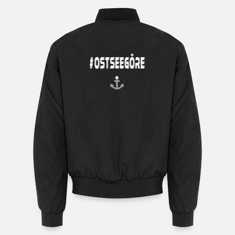 Ostseegöre mit Anker V.2 - Urlaubsreif Unisex Bomberjacke