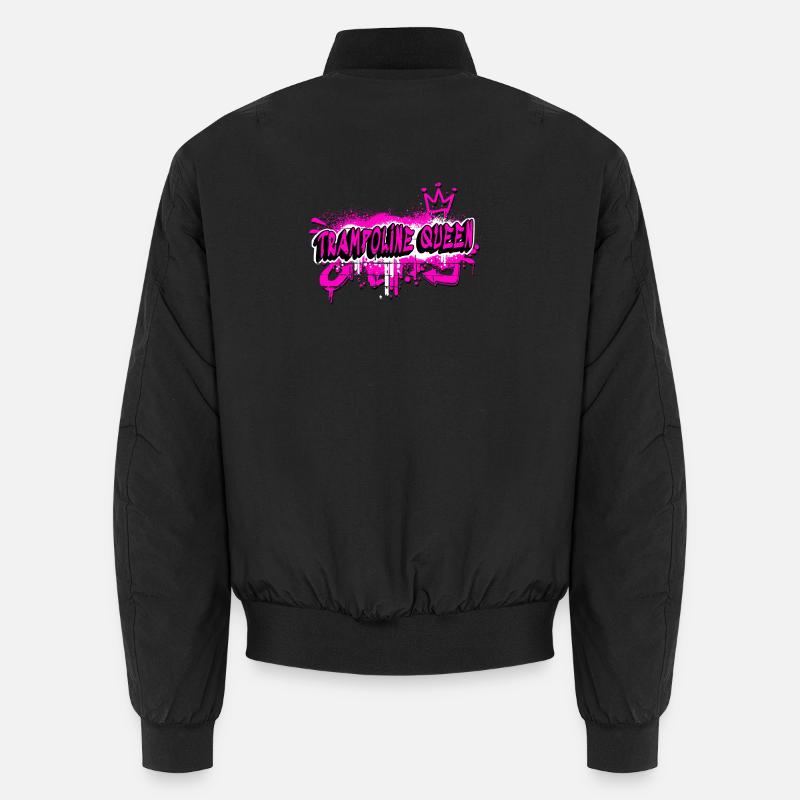 Trampoline Graffiti Queen Design Unisex Bomberjacke
