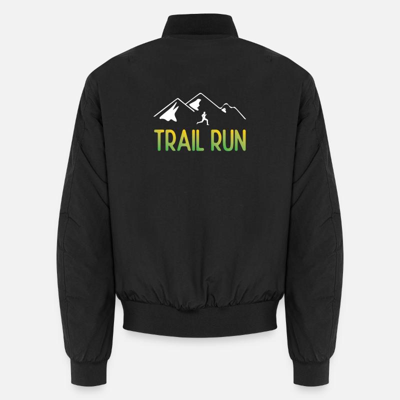 Trail Run - Unisex Bomber Jacket - black