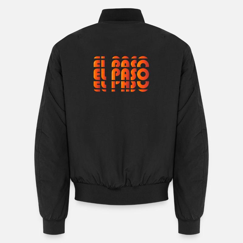 El Paso Gradient Raster - Unisex Bomberjacke - Schwarz