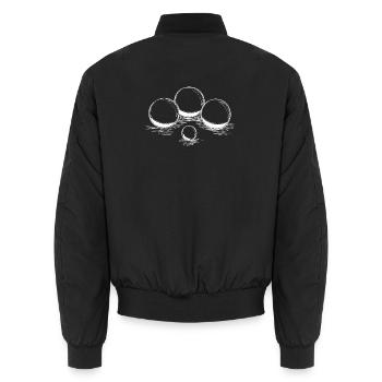 Boules pour pétanque et pétanque - Bomber unisexe - noir - Dos - AI Model Male 185 light (185cm)