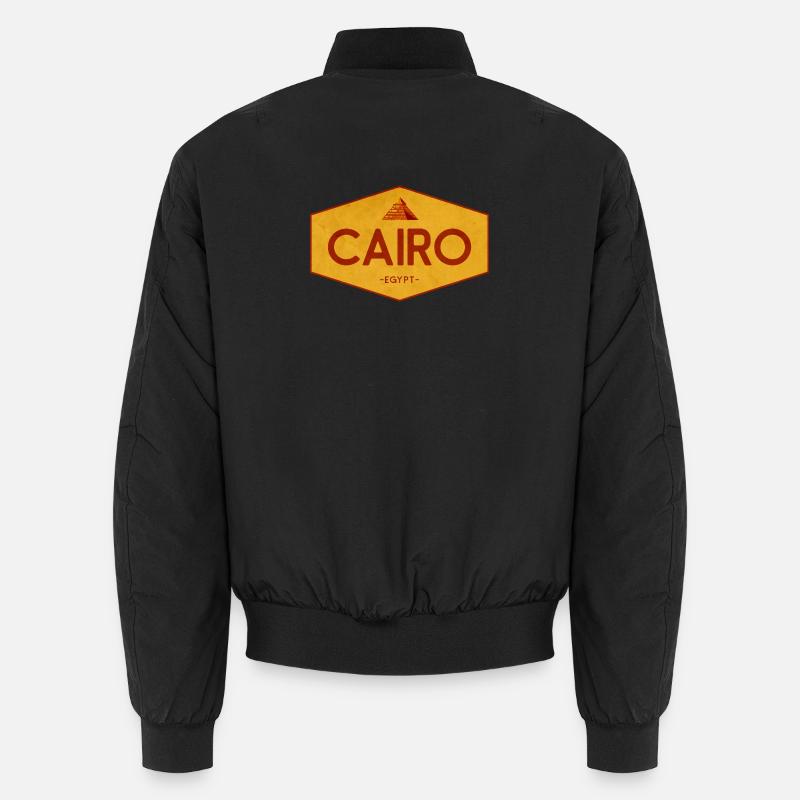 Cairo Egypt Pyramid Emblem Unisex Bomber Jacket