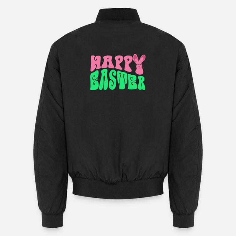 Frohe Ostern - Happy Easter - Unisex Bomberjacke - Schwarz