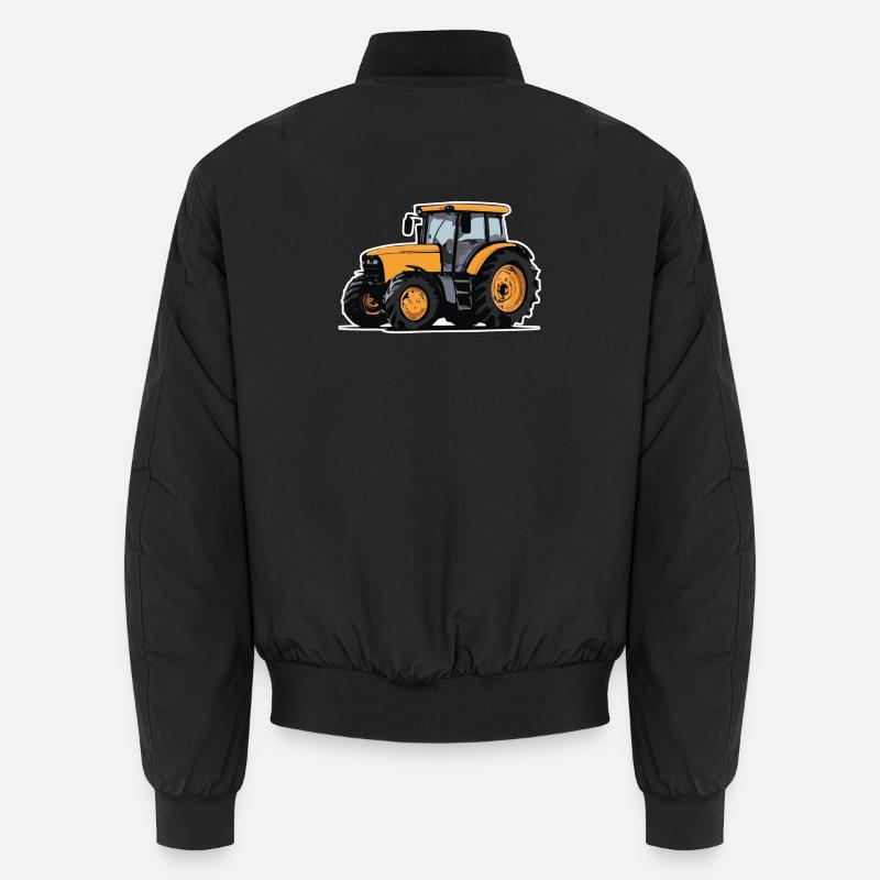 Traktor, Trecker, Schlepper - Unisex Bomberjacke - Schwarz