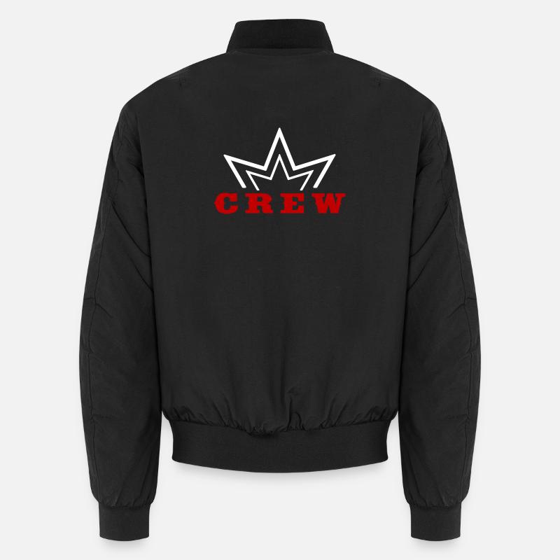 Crew Crown Design Style Team Design - Bomber unisexe - noir
