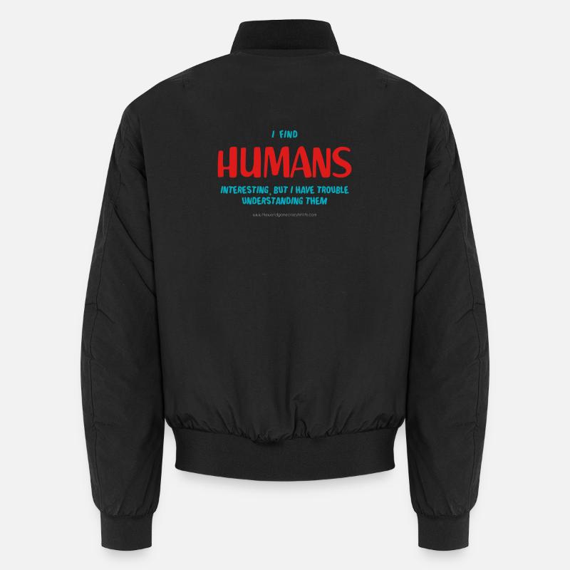 Menschen - Unisex Bomberjacke - Schwarz