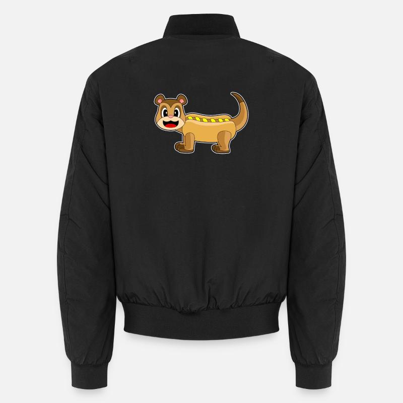 Hot-dog suricate - Bomber unisexe - noir