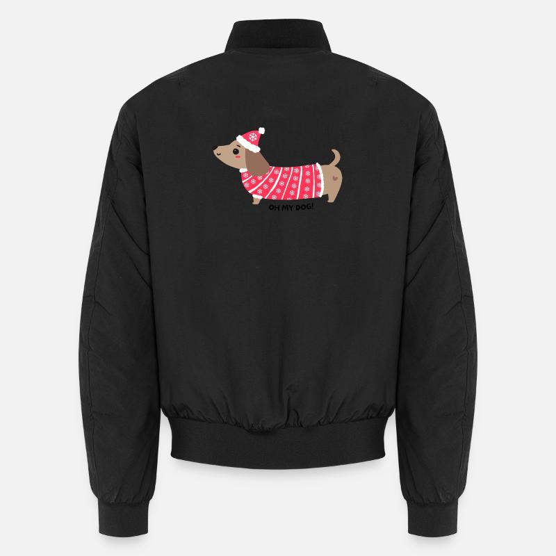 Oh mon chien ! - Bomber unisexe - noir