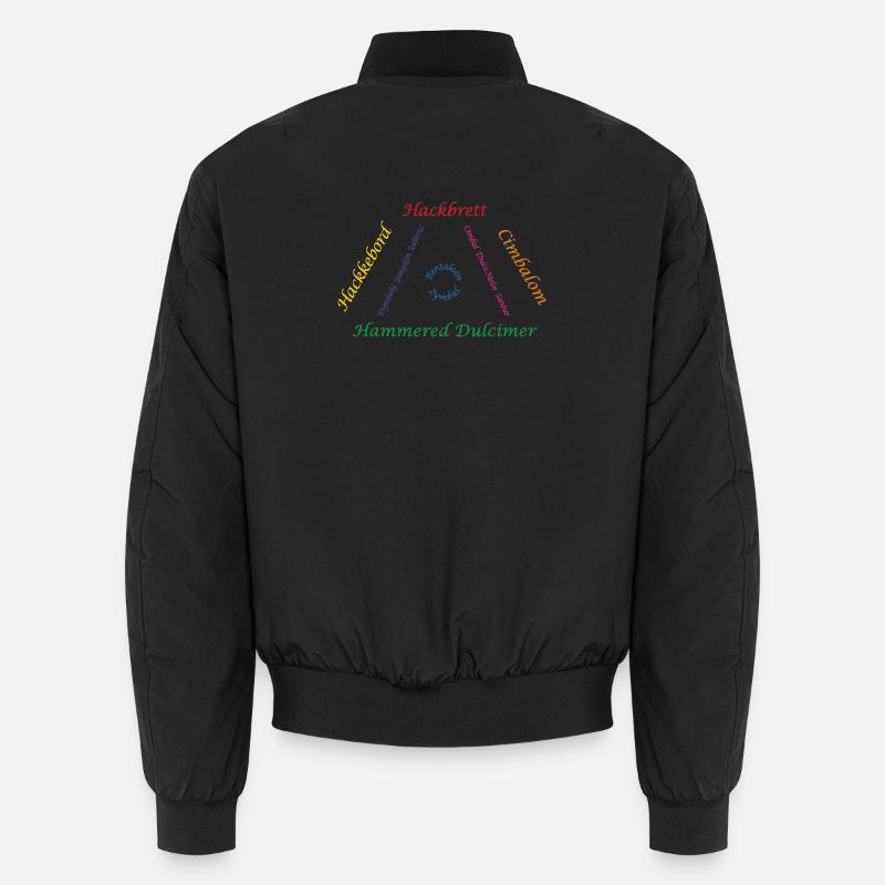 Hackbrett Familie bunt Unisex Bomberjacke