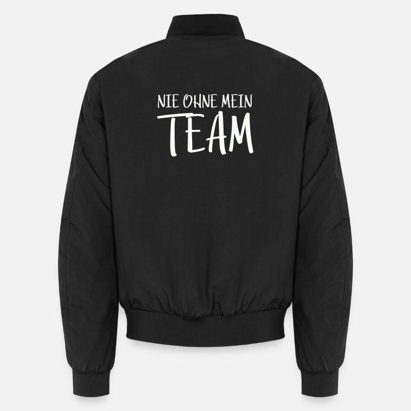 My Team - Unisex Bomber Jacket - black