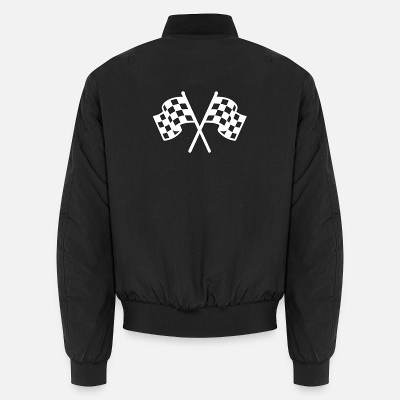 Icône du drapeau de course Bomber unisexe
