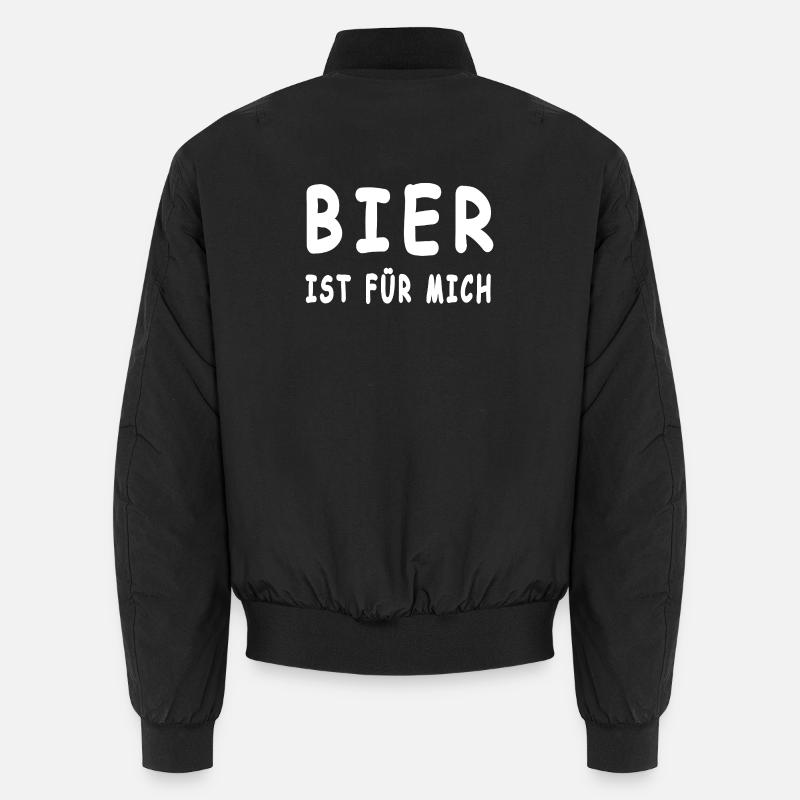Bier - Unisex Bomberjacke - Schwarz