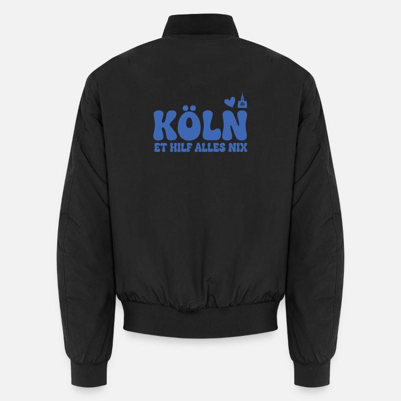 Köln Dialekt Grobschrift Logo Unisex Bomberjacke