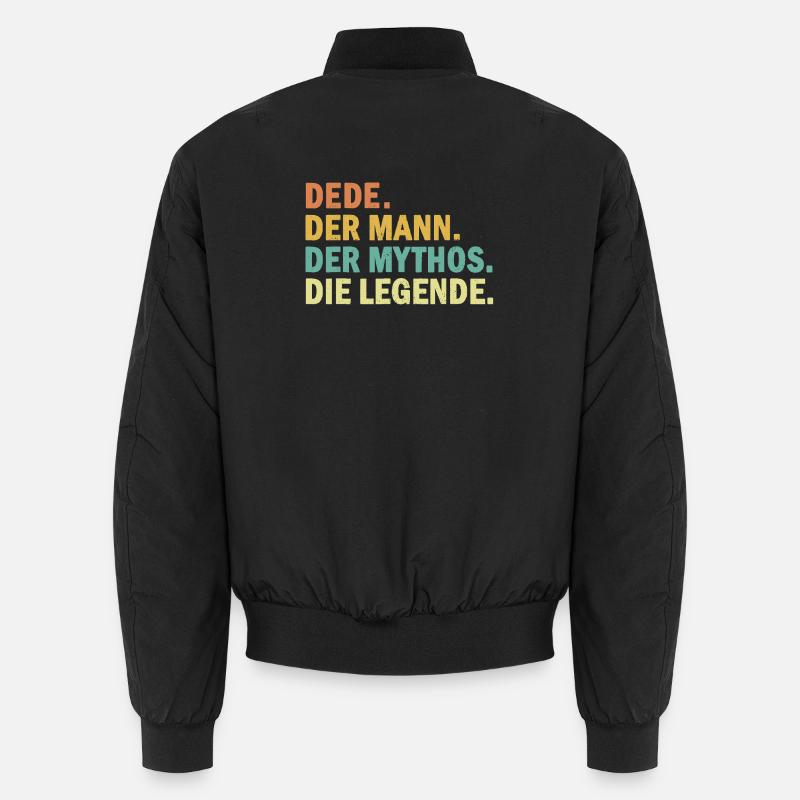 Türk Dede(Opa). Der Mann. Der Mythos. Die Legende Unisex Bomberjacke