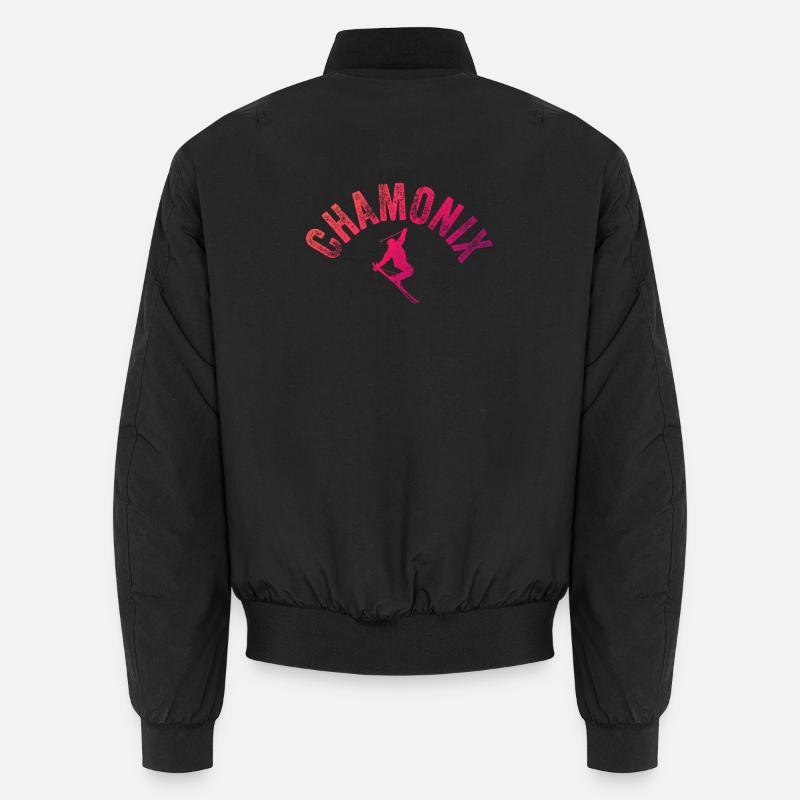 Chamonix Arch Skier Pente - Bomber unisexe - noir