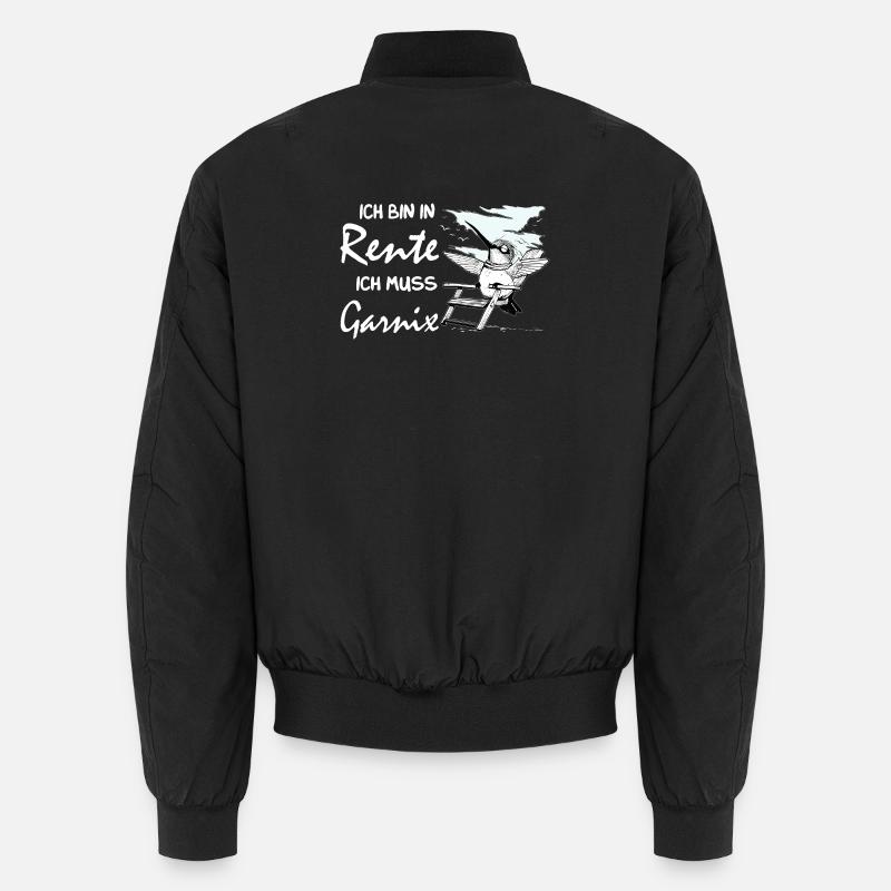 Funny German retirement design - Unisex Bomber Jacket - black