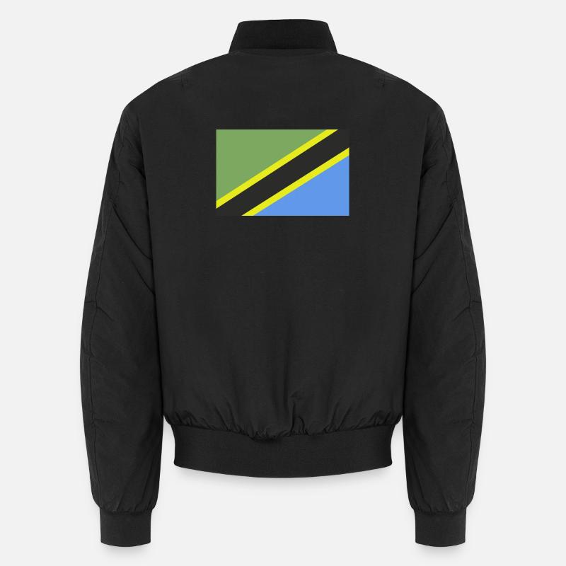 Tansania-Flagge - Unisex Bomberjacke - Schwarz