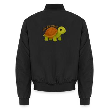 Trop cool pour précipiter Tortue - Bomber unisexe - noir - Dos - AI Model Male 185 light (185cm)