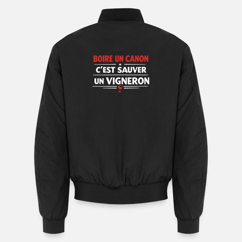 Einen Drink zu nehmen heißt, einen Winzer zu retten Unisex Bomberjacke