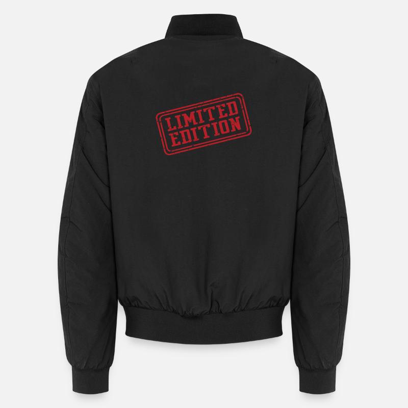 Limited Edition Stamp Icon - Unisex Bomber Jacket - black