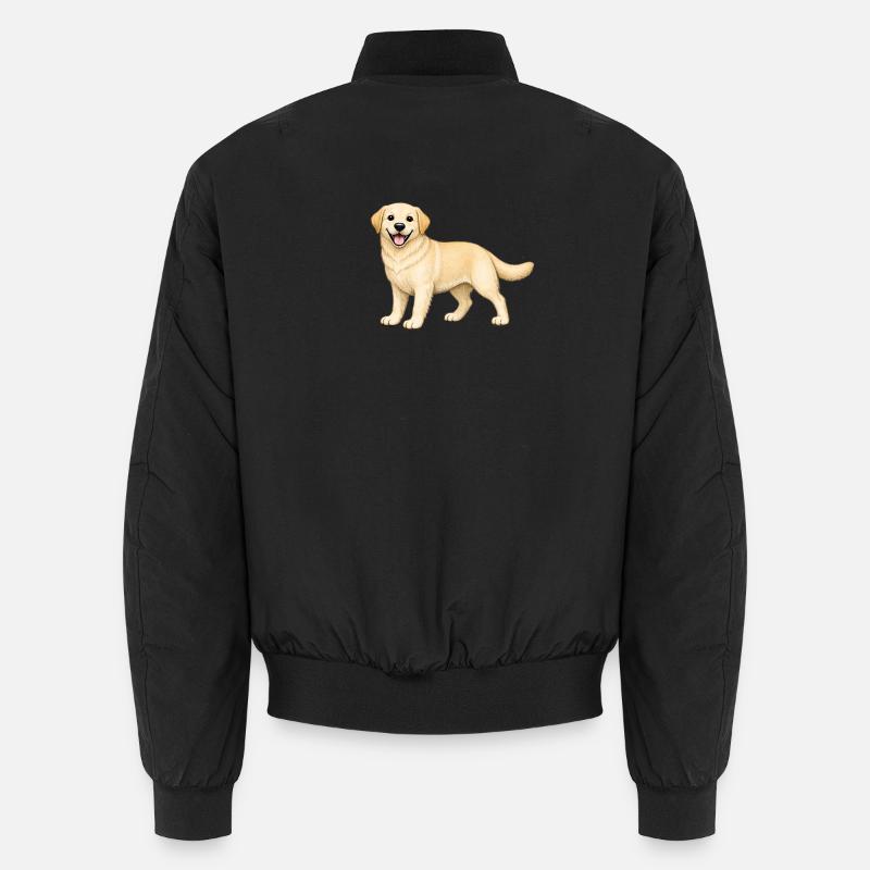 Biscuit Labrador - Unisex Bomberjacke - Schwarz