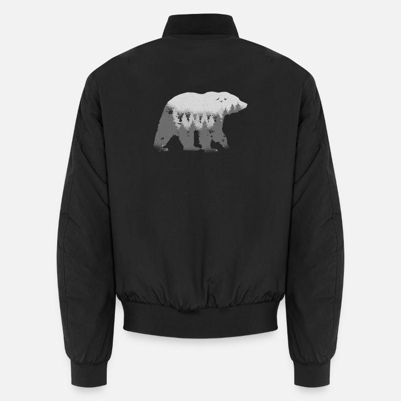Waldgeist Bär Unisex Bomberjacke