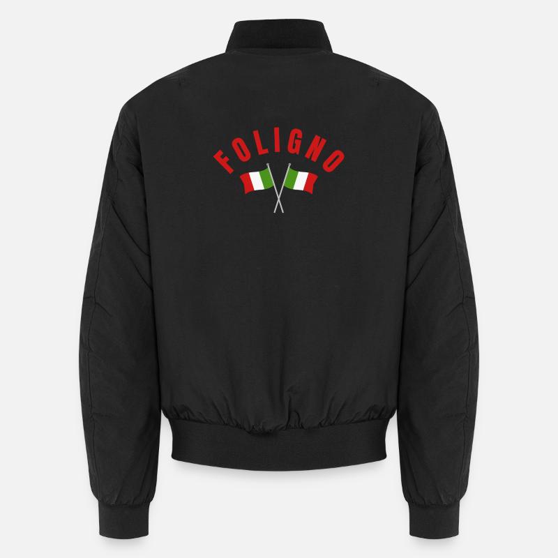 Foligno Italian Flags Crest Unisex Bomber Jacket