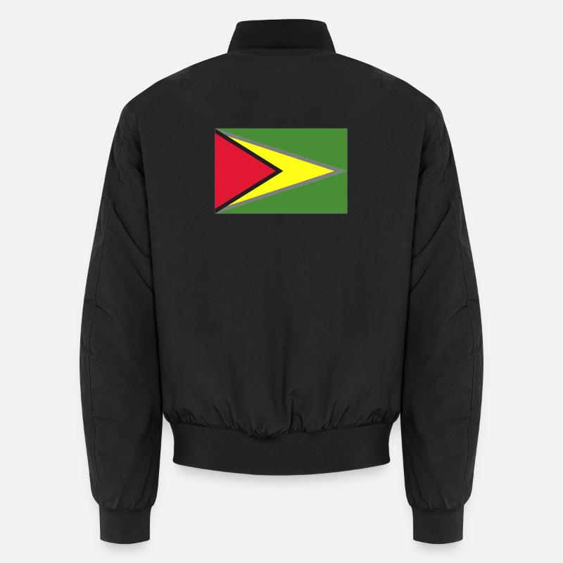 Drapeau du Guyana - Bomber unisexe - noir