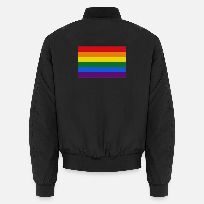Schwule Regenbogenflagge Unisex Bomberjacke