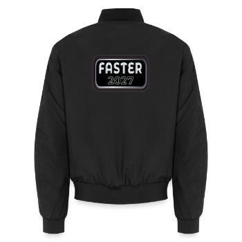 Schweden, schwedische Tante - Unisex Bomberjacke - Schwarz - Hinten - AI Model Male 185 light (185cm)