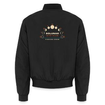 Solunar Club - Unisex Bomberjacke - Schwarz - Hinten - AI Model Male 185 light (185cm)