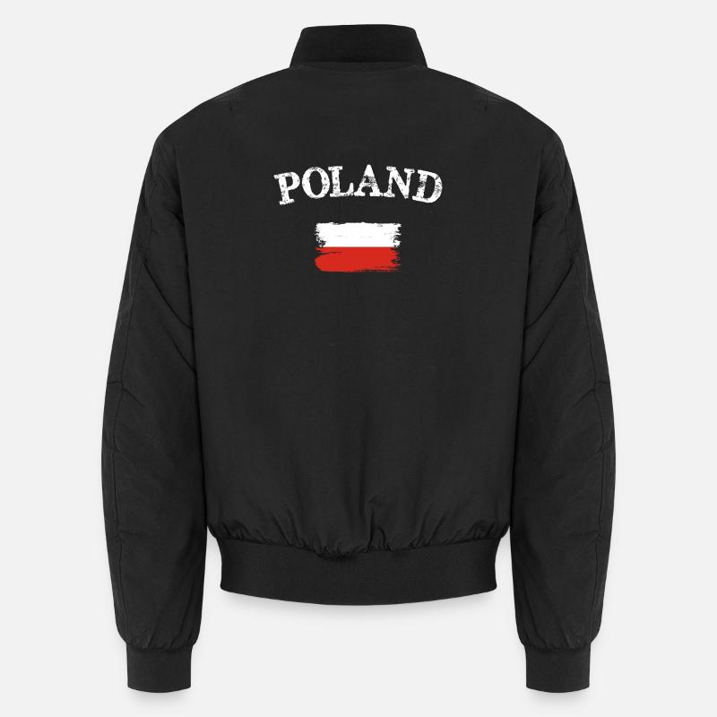 Pologne Drapeau Pinceau Art Bomber unisexe