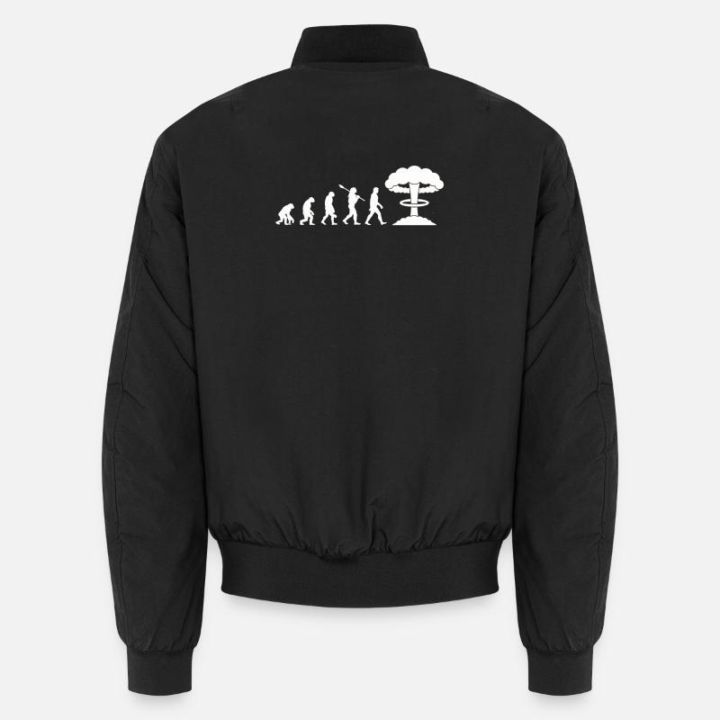 Evolution-Atombombe - Unisex Bomberjacke - Schwarz