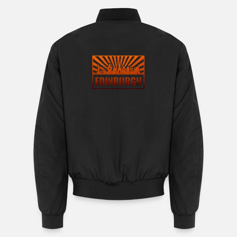 Edinburgh Skyline Sunburst Unisex Bomberjacke