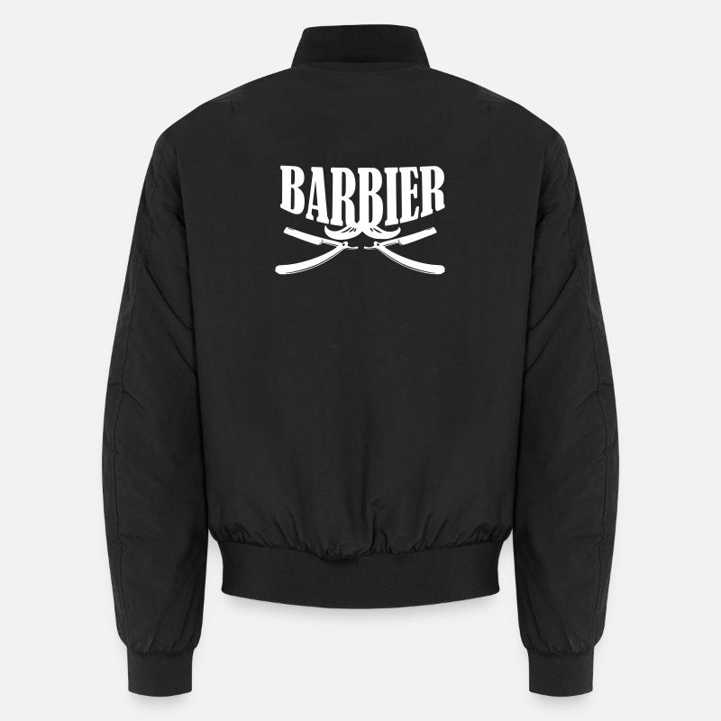 Chemise de barbier - Bomber unisexe - noir