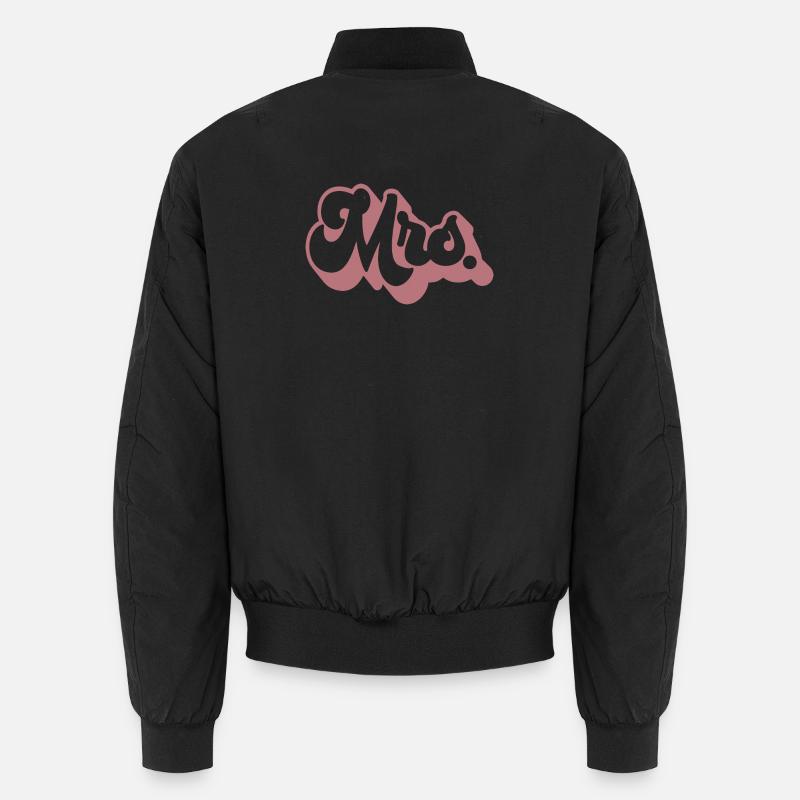 Mrs. Matching Couple Engagement Wedding Honeymoon Unisex Bomber Jacket