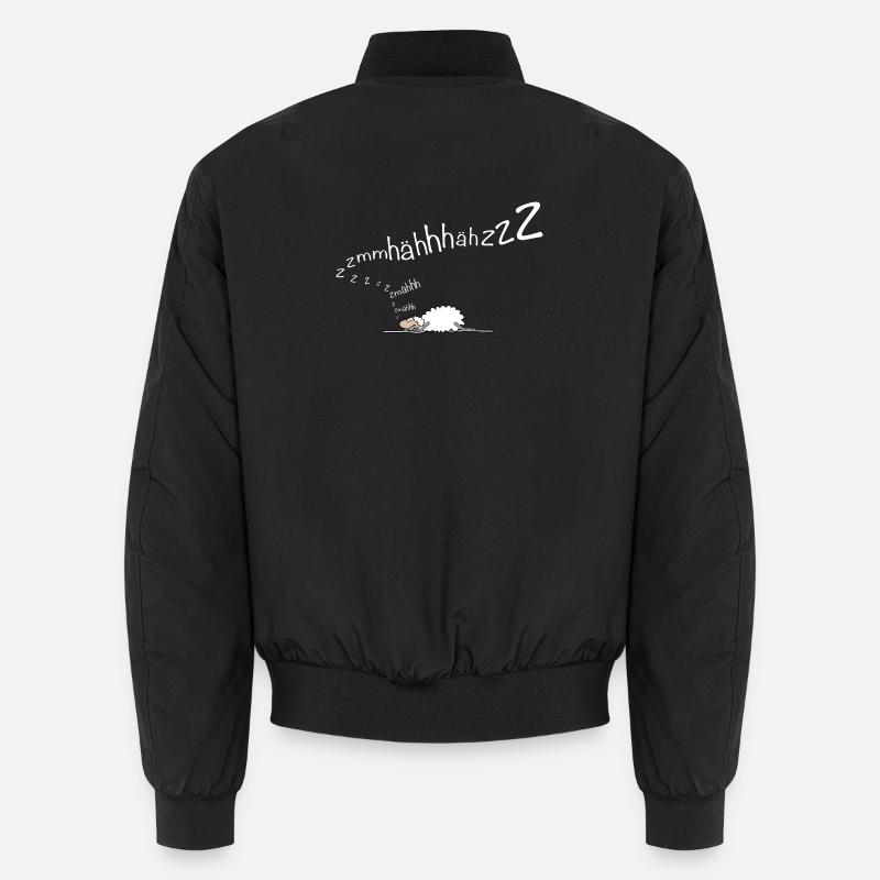 Schaf schläft - schnarcht - Wortspiel Unisex Bomberjacke