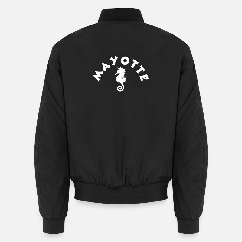 Mayotte, French Department, 976 - Unisex Bomber Jacket - black