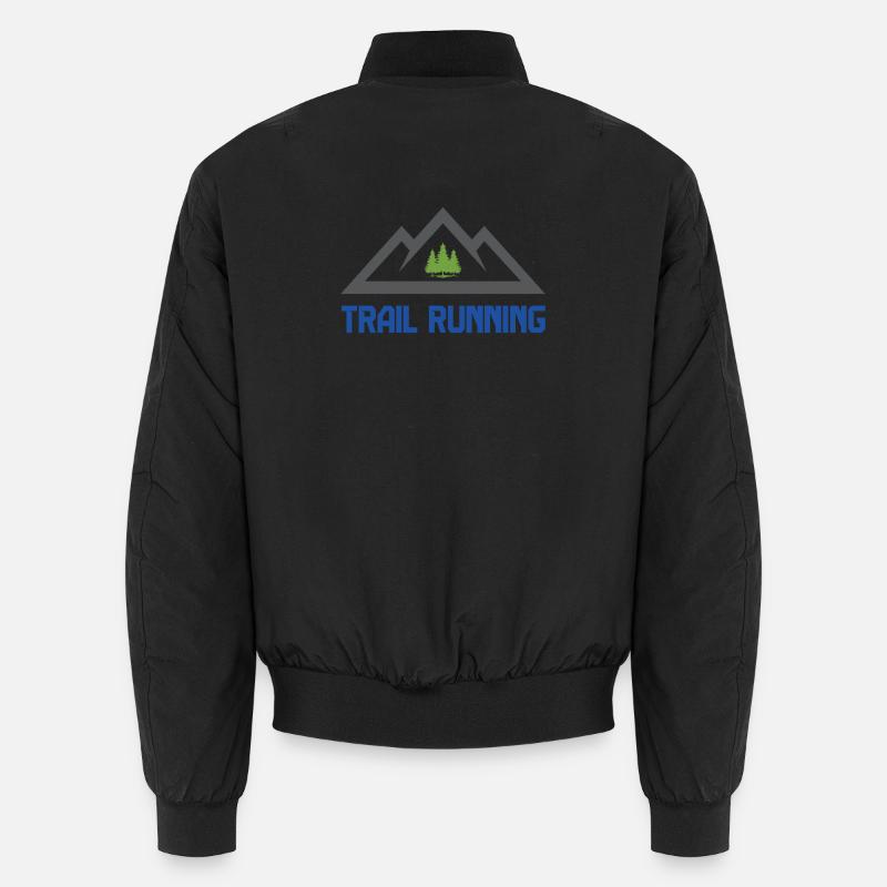 Trailrunning (Trailrunning) - Unisex Bomberjacke - Schwarz