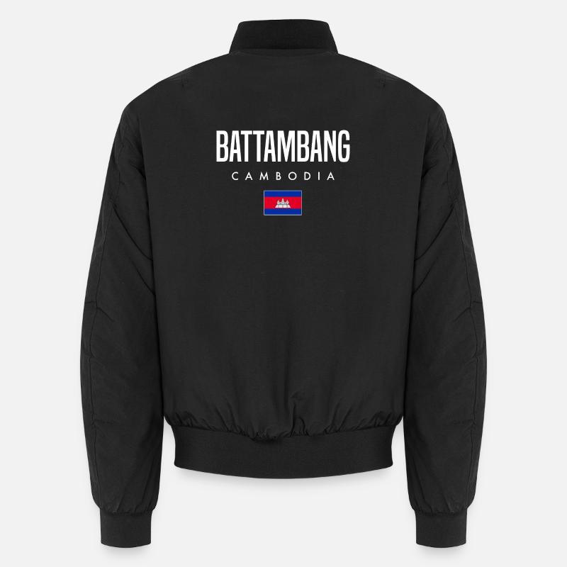 Battambang Cambodge Khmer - Bomber unisexe - noir